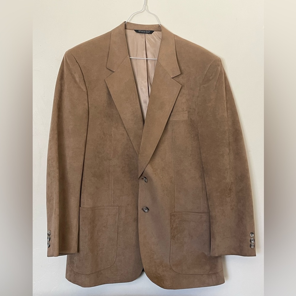 Vintage Cypress Club Men’s Ultra Suede Tailored Coat Dick Bruhn Size L